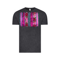 Vintage Black valentine's day floral leopard brushstroke Vintage Tee - AdoDesignShop