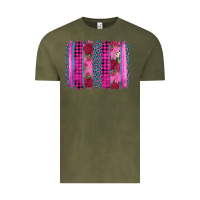 Vintage Olive valentine's day floral leopard brushstroke Vintage Tee - AdoDesignShop