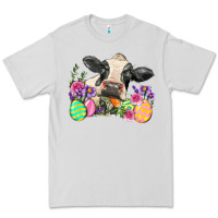 Dove Grey Happy Easter Cow Easter Day Premium Tee - Neo Western