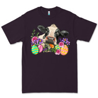 Plum Happy Easter Cow Easter Day Premium Tee - Neo Western