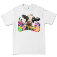 White Happy Easter Cow Easter Day Premium Tee - Neo Western