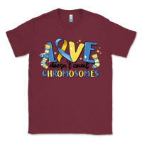 Burgundy love dose count chromosomes Classic Tee - MaliasSmallBusiness