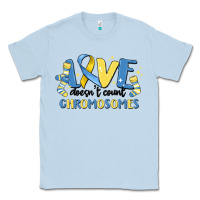 Dusty Blue love dose count chromosomes Classic Tee - MaliasSmallBusiness