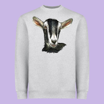 Alpine Goat Head Heavyweight Sweatshirt Designed By Lillyallendesigns