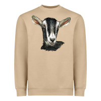 Mushroom alpine goat head Heavyweight Sweatshirt - LillyAllenDesigns