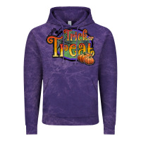 Cloud Purple trick or treat white Vintage Hoodie - JahusDesignShop