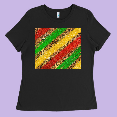 African Colors Leopard Ladies Tee Designed By Zillion Design Studio