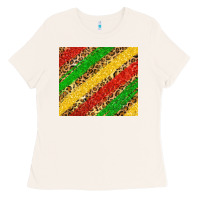 Bone african colors leopard Ladies Tee - Zillion Design Studio