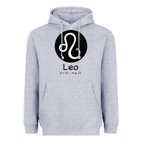 Heather Grey Leo Horoscope Heavyweight Hoodie - Bettercallsaul