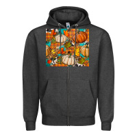 Charcoal Heather fall pumpkin tumbler Zipper Hoodie - BundleAndBundleShop