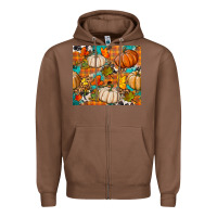 Chestnut fall pumpkin tumbler Zipper Hoodie - BundleAndBundleShop