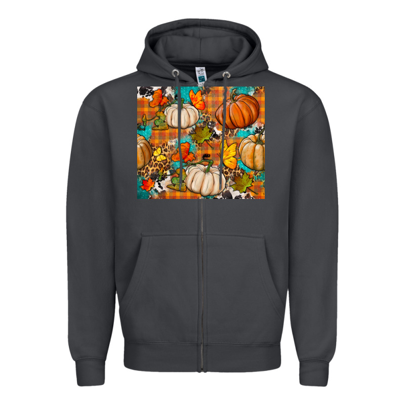 Fall Pumpkin Tumbler Zipper Hoodie by BundleAndBundleShop | Teevron