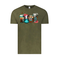 Vintage Olive Baby calf coffee cups Vintage Tee - Jasminsmagicworld