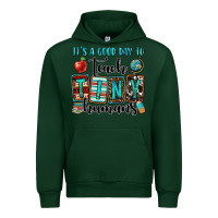 Forest Green it's a good day to teach tiny humans Urban Hoodie - OliviaCreatesArt