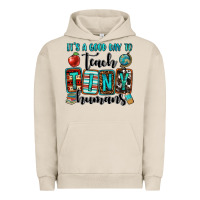 Pigment French Oak it's a good day to teach tiny humans Urban Hoodie - OliviaCreatesArt