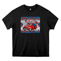 Black american truck 4th of july mousepad Heavy Core Tee - BarkalooDesign