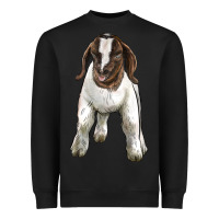 Black baby boer goat Heavyweight Sweatshirt - LillyAllenDesigns