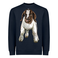 Navy baby boer goat Heavyweight Sweatshirt - LillyAllenDesigns