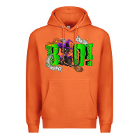 Carrot Boo! with black cat Halloween Premium Hoodie - NancyCooperArtShop