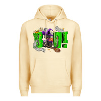 Pina Colada Boo! with black cat Halloween Premium Hoodie - NancyCooperArtShop