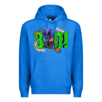 True Royal Boo! with black cat Halloween Premium Hoodie - NancyCooperArtShop