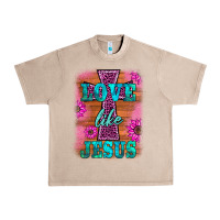 French Oak love like jesus Urban Heavy Tee - BarkalooDesign