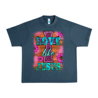 Midnight Navy love like jesus Urban Heavy Tee - BarkalooDesign