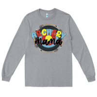 Heather Grey archery mama Long Sleeve Tee - MaliasSmallBusiness