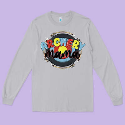 Archery Mama Long Sleeve Tee Designed By Maliassmallbusiness