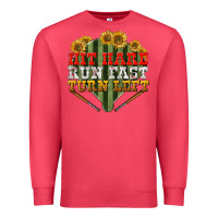 Cardinal Hit hard run fast turn left Premium Sweatshirt - NancyCooperArtShop