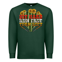 Sports Green Hit hard run fast turn left Premium Sweatshirt - NancyCooperArtShop