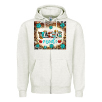 Oatmeal Heather teacher mode tumbler Zipper Hoodie - BundleAndBundleShop