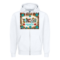 White teacher mode tumbler Zipper Hoodie - BundleAndBundleShop