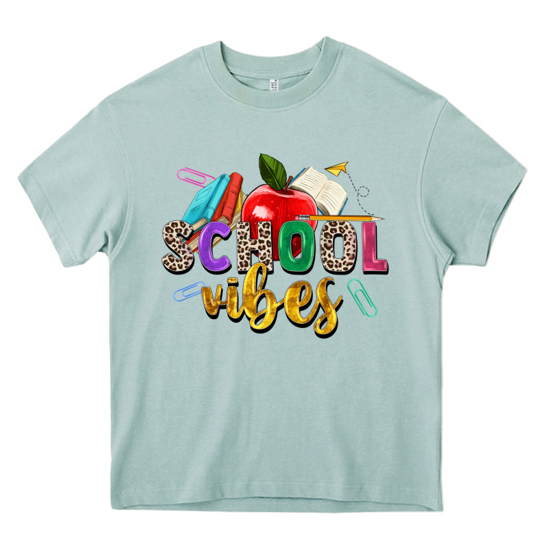 School Vibes Heavy Core Tee by Zillion Design Studio | Teevron