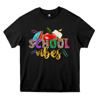 Black school vibes Heavy Core Tee - Zillion Design Studio