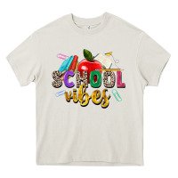 Cream school vibes Heavy Core Tee - Zillion Design Studio