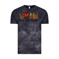 Cloud Black Peace love western christmas trees Vintage Tee - Jasminsmagicworld