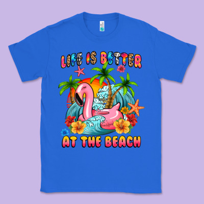 Life Is Better At The Beach Classic Tee Designed By Maliassmallbusiness