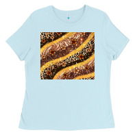 Baby Blue melanin leopard glitter Ladies Tee - Zillion Design Studio