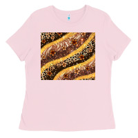 Bubblegum Pink melanin leopard glitter Ladies Tee - Zillion Design Studio