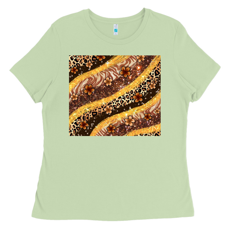 Melanin Leopard Glitter Ladies Tee by Zillion Design Studio | Teevron