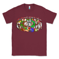 Burgundy my favorite platers call me grandma baseball Classic Tee - CowhideDigitalArt