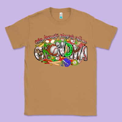 My Favorite Platers Call Me Grandma Baseball Classic Tee Designed By Cowhidedigitalart
