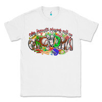White my favorite platers call me grandma baseball Classic Tee - CowhideDigitalArt