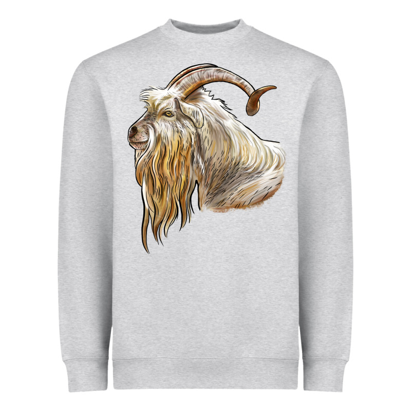 Kiko Goat Face Heavyweight Sweatshirt by LillyAllenDesigns | Teevron