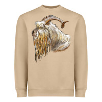 Mushroom kiko goat face Heavyweight Sweatshirt - LillyAllenDesigns