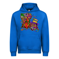 Cobalt mardi gras louisiana map Urban Hoodie - OliviaCreatesArt