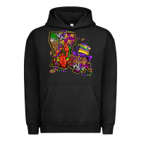 Pigment Black mardi gras louisiana map Urban Hoodie - OliviaCreatesArt
