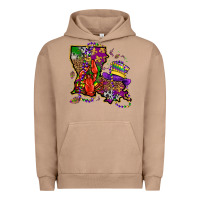 Pigment Burro mardi gras louisiana map Urban Hoodie - OliviaCreatesArt