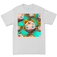 Dove Grey hedgehog western seamless pattern Premium Tee - HRA Design Shop